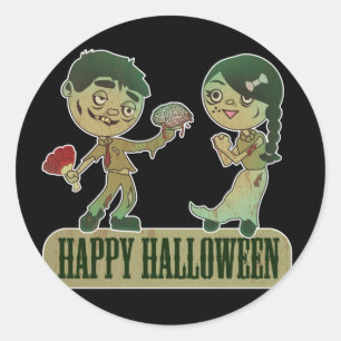 ゾンビラブハッピーハロウィーン ラウンドシール