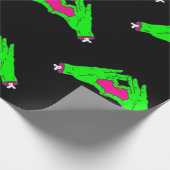 ゾンビラブハートハンズハロウィンバレンタイン ラッピングペーパー (角)