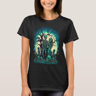 ゾンビラブバレンタインホラー モンスターハロウィン Tシャツ