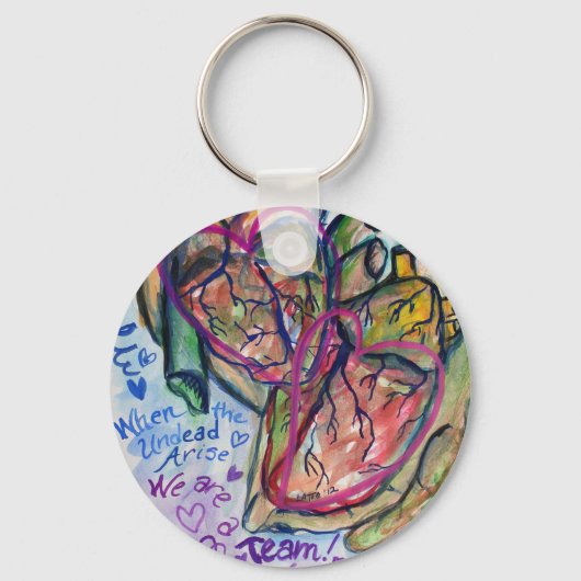 ゾンビラブ詩ペンダントチャームキーホルダー キーホルダー (正面)