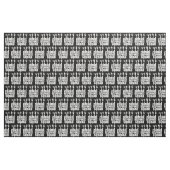 ゾンビレスポンススクワールハンズ白黒 ファブリック (ファットクウォーター)