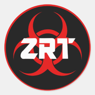 ゾンビレスポンスチームステッカー ラウンドシール