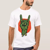 ゾンビロックのハンド! Tシャツ (正面)