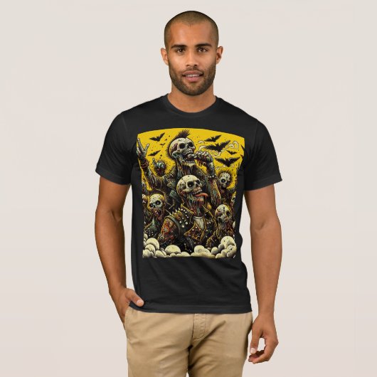 ゾンビロック革命 Tシャツ (正面フル)