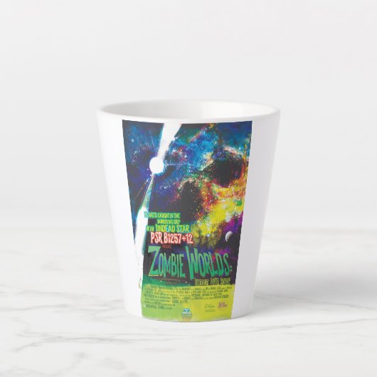 ゾンビワールドハロウィーン銀河系の恐怖 カフェラテマグ (正面)