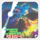 ゾンビワールドハロウィーン銀河系の恐怖 スクエアシール (正面)