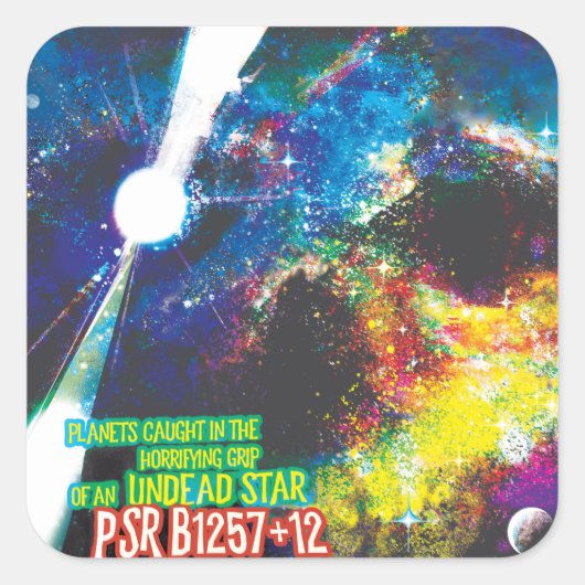 ゾンビワールドハロウィーン銀河系の恐怖 スクエアシール (正面)