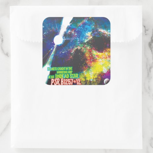 ゾンビワールドハロウィーン銀河系の恐怖 スクエアシール (バッグ)