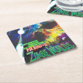 ゾンビワールドハロウィーン銀河系の恐怖 スクエアペーパーコースター (アングル)