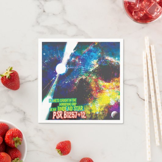 ゾンビワールドハロウィーン銀河系の恐怖 スタンダードカクテルナプキン (インサイチュ)