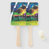 ゾンビワールドハロウィーン銀河系の恐怖 ハンドファン (正面&裏面)