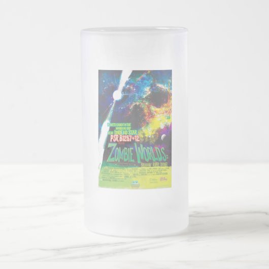 ゾンビワールドハロウィーン銀河系の恐怖 フロストグラスビールジョッキ (中央)