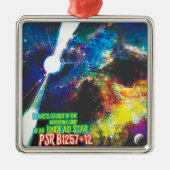 ゾンビワールドハロウィーン銀河系の恐怖 メタルオーナメント (正面)