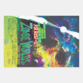 ゾンビワールドハロウィーン銀河系の恐怖 ラッピングペーパーシート (正面3)