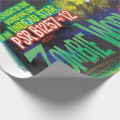 ゾンビワールドハロウィーン銀河系の恐怖 ラッピングペーパー (角)