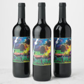 ゾンビワールドハロウィーン銀河系の恐怖 ワインラベル (ボトル)