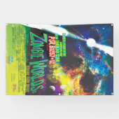 ゾンビワールドハロウィーン銀河系の恐怖 横断幕 (横)