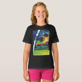 ゾンビワールドハロウィーン銀河系の恐怖 Tシャツ (正面フル)