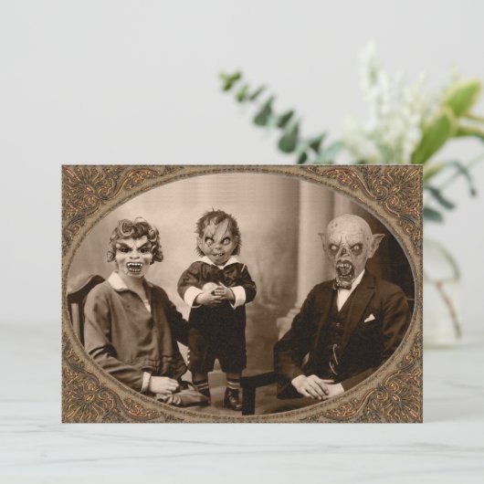 ゾンビヴァンパイアファミリーハローウィンパーティ 招待状 (スタンド正面)