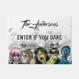 ゾンビーズコラージホラースタイルハロウィーン ドアマット