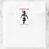 ゾンビーバーのシール ラウンドシール (バッグ)