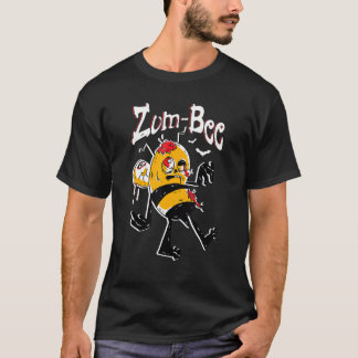 ゾンビーミツバチ ハロウィン トリック オア トリート ビーラバー Tシャツ