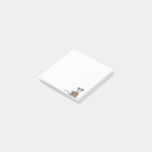 ゾンビ不気味ガールと彼女の犬が白に ポストイット (アングル)