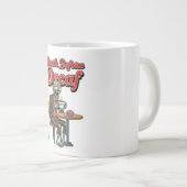 ゾンビ不気味コーヒーラバーハロウィーン ジャンボコーヒーマグカップ (正面右)