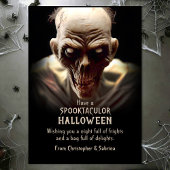 ゾンビ不気味ハロウィーンの挨拶 シーズンカード