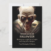 ゾンビ不気味ハロウィーンの挨拶 シーズンカード (正面)