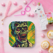 ゾンビ不気味ハローウィンパーティ ペーパープレート (パーティー)