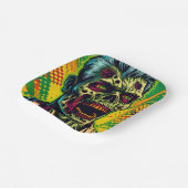 ゾンビ不気味ハローウィンパーティ ペーパープレート (傾斜あり)