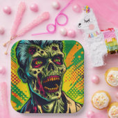 ゾンビ不気味ハローウィンパーティ ペーパープレート (パーティー)