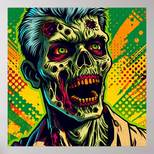 ゾンビ不気味ハローウィンパーティ ポスター (正面)