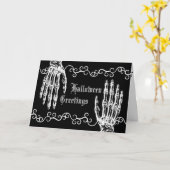 ゾンビ不気味ー手 カード (黄色い花)