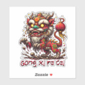 ゾンビ中国のニューイヤーライオン シール (シート)