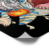 ゾンビ乗馬ミイラのサメ吸血鬼ハロウィンカンプラ ポスター (角)