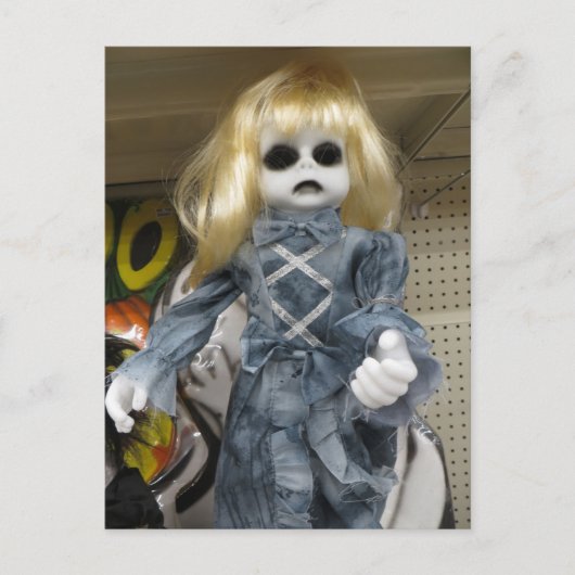 ゾンビ人形 ポストカード (正面)