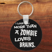 ゾンビ以上に脳を愛している キーホルダー (正面)