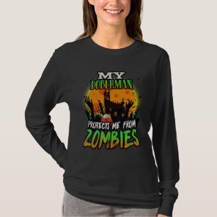 ゾンビ保護ス・ドベルマから私のおもしろいドバーマン Tシャツ