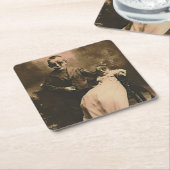 ゾンビ兄弟姉妹 スクエアペーパーコースター (アングル)