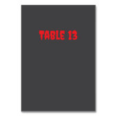 ゾンビ兄弟姉妹 テーブルナンバー (裏面)