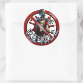 ゾンビ再殺傷数ステッカー ラウンドシール (バッグ)