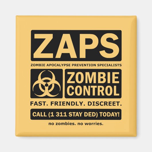 ゾンビ制御 マグネット (正面)