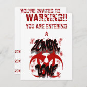 ゾンビ地帯 招待状 (正面/裏面)