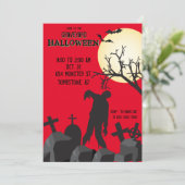 ゾンビ墓地ハロウィンパーティー墓地 招待状 (スタンド正面)