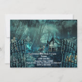 ゾンビ墓地ハローウィンパーティ招待状 招待状 (裏面)