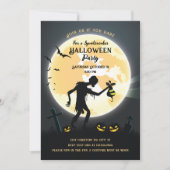 ゾンビ墓地ハローウィンパーティ招待状 招待状 (正面)