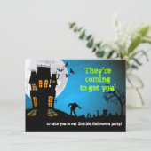 ゾンビ墓地ハローウィンパーティ 招待状 (スタンド正面)