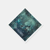 ゾンビ墓地誕生日またはハローウィンパーティ スタンダードカクテルナプキン (角)